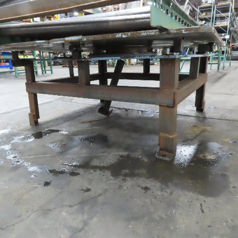 42" W x 60" Long 2.5" OD Rotating Top Steel Roller Gravity Conveyor 39" BF