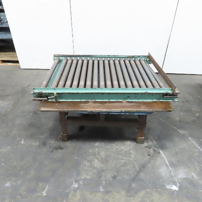 42" W x 60" Long 2.5" OD Rotating Top Steel Roller Gravity Conveyor 39" BF