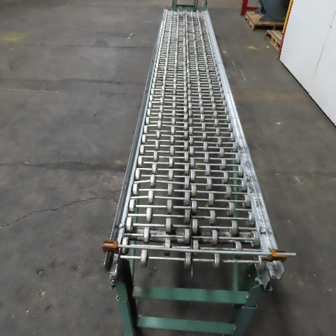 18" x 120" (10') Skate Wheel Gravity Roller Conveyor 1.9" OD 17.25" BF 3" Center