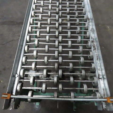 18" x 120" (10') Skate Wheel Gravity Roller Conveyor 1.9" OD 17.25" BF 3" Center