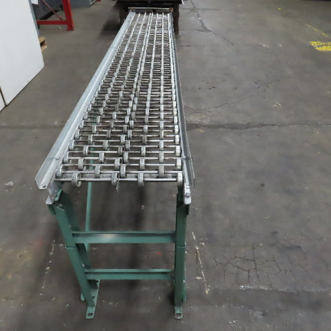 18" x 120" (10') Skate Wheel Gravity Roller Conveyor 1.9" OD 17.25" BF 3" Center