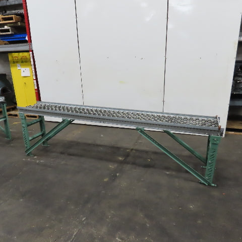 18" x 120" (10') Skate Wheel Gravity Roller Conveyor 1.9" OD 17.25" BF 3" Center