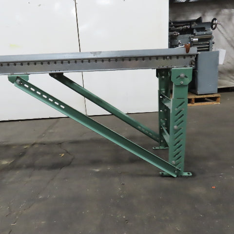18" x 120" (10') Skate Wheel Gravity Roller Conveyor 1.9" OD 17.25" BF 3" Center
