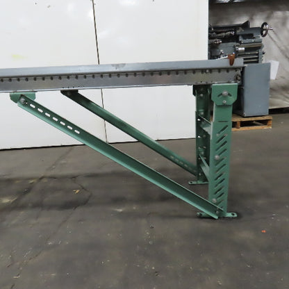 18" x 120" (10') Skate Wheel Gravity Roller Conveyor 1.9" OD 17.25" BF 3" Center