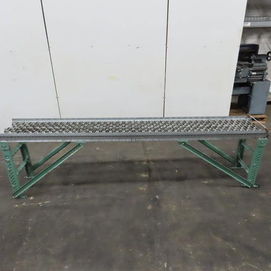 18" x 120" (10') Skate Wheel Gravity Roller Conveyor 1.9" OD 17.25" BF 3" Center