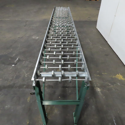 18"x 120" (10') Skate Wheel Gravity Roller Conveyor 1.9" OD 15.75" BF 6" Centers