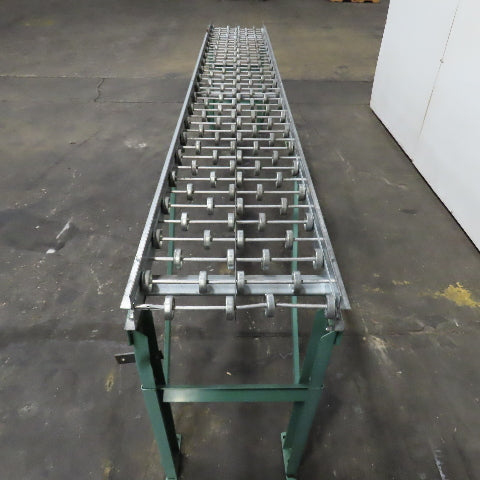 18"x 120" (10') Skate Wheel Gravity Roller Conveyor 1.9" OD 15.75" BF 6" Centers