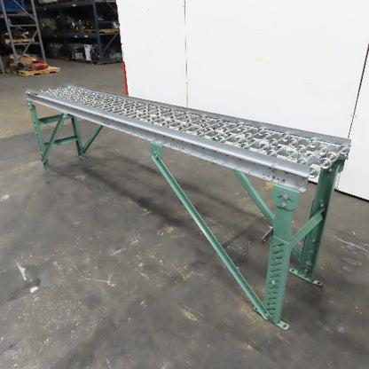 18"x 120" (10') Skate Wheel Gravity Roller Conveyor 1.9" OD 15.75" BF 6" Centers