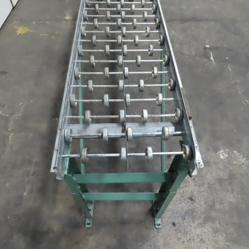 18"x 120" (10') Skate Wheel Gravity Roller Conveyor 1.9" OD 15.75" BF 6" Centers