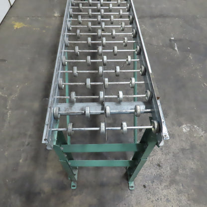 18"x 120" (10') Skate Wheel Gravity Roller Conveyor 1.9" OD 15.75" BF 6" Centers