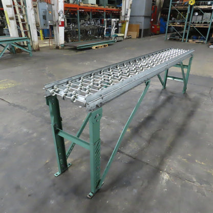 18"x 120" (10') Skate Wheel Gravity Roller Conveyor 1.9" OD 15.75" BF 6" Centers