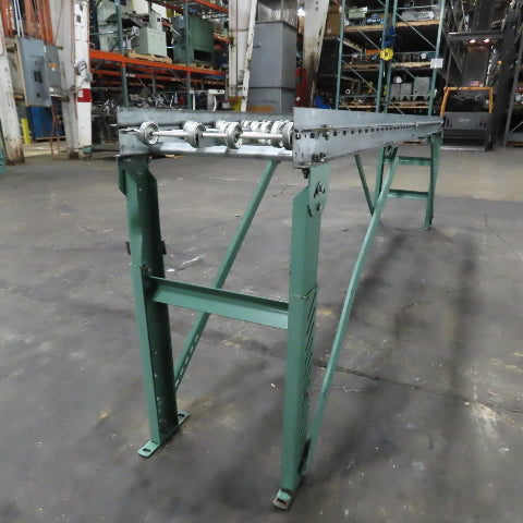 18"x 120" (10') Skate Wheel Gravity Roller Conveyor 1.9" OD 15.75" BF 6" Centers