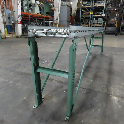 18"x 120" (10') Skate Wheel Gravity Roller Conveyor 1.9" OD 15.75" BF 6" Centers