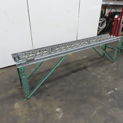 18"x 120" (10') Skate Wheel Gravity Roller Conveyor 1.9" OD 15.75" BF 6" Centers