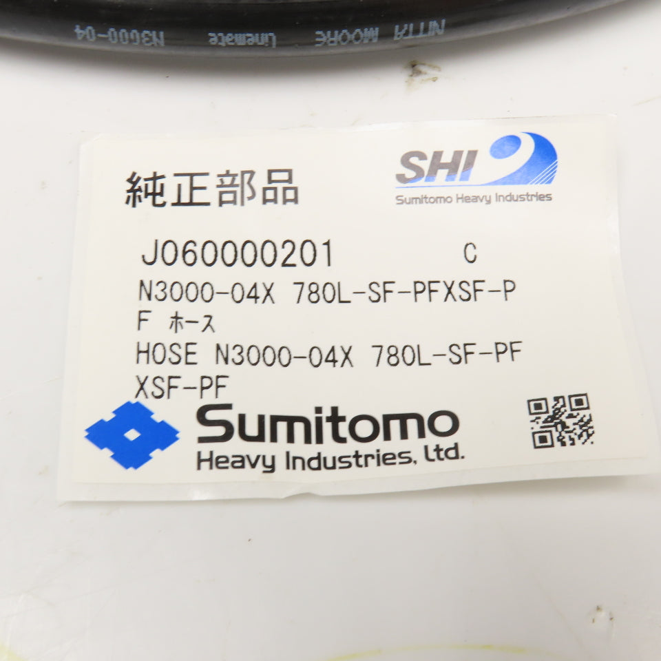 Sumitomo 1/4" (-4) Female Swivel 30° BSPP JIS Fitted Hose Assembly 30"