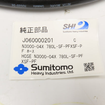 Sumitomo 1/4" (-4) Female Swivel 30° BSPP JIS Fitted Hose Assembly 30"