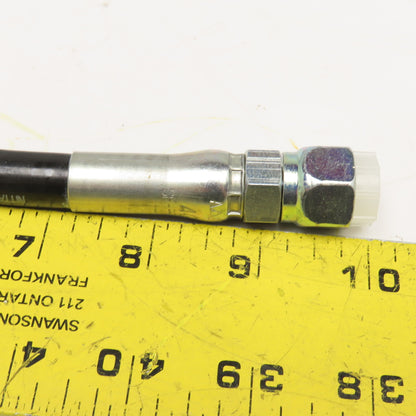 Sumitomo 1/4" (-4) Female Swivel 30° BSPP JIS Fitted Hose Assembly 30"