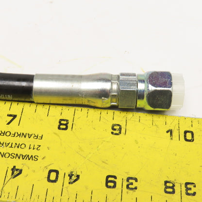 Sumitomo 1/4" (-4) Female Swivel 30° BSPP JIS Fitted Hose Assembly 30"
