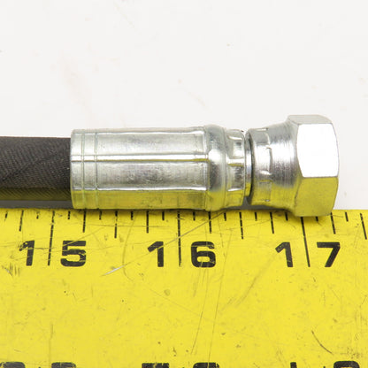 Flextral PX250-04 1/4" (-4) Female Swivel 30° BSPP JIS Fitted Hose Assembly 30"