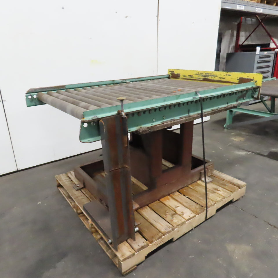 42" x 60" (5') Rotating Top Gravity Roller Conveyor 2.5" OD 39" BF 3" Centers