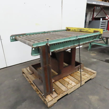42" x 60" (5') Rotating Top Gravity Roller Conveyor 2.5" OD 39" BF 3" Centers