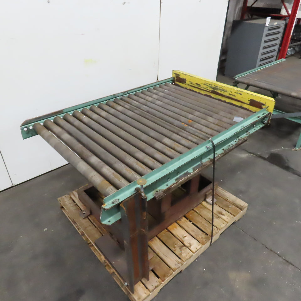 42" x 60" (5') Rotating Top Gravity Roller Conveyor 2.5" OD 39" BF 3" Centers