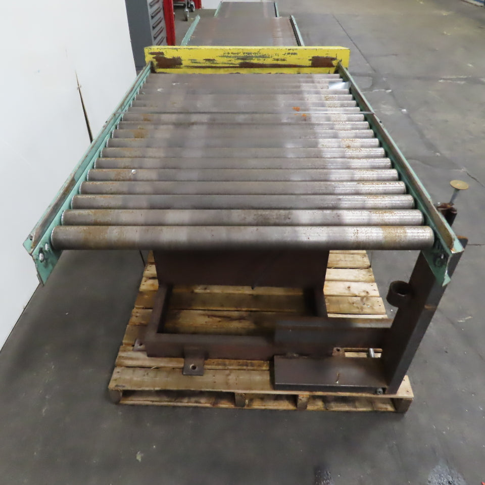 42" x 60" (5') Rotating Top Gravity Roller Conveyor 2.5" OD 39" BF 3" Centers