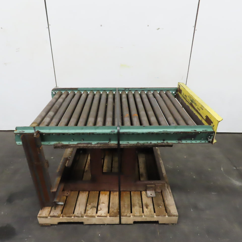 42" x 60" (5') Rotating Top Gravity Roller Conveyor 2.5" OD 39" BF 3" Centers