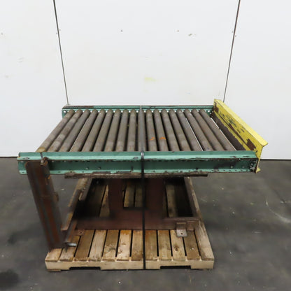 42" x 60" (5') Rotating Top Gravity Roller Conveyor 2.5" OD 39" BF 3" Centers