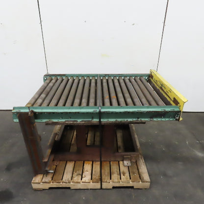42" x 60" (5') Rotating Top Gravity Roller Conveyor 2.5" OD 39" BF 3" Centers