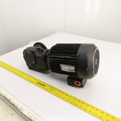 SEW KF37 DV100M4/TF 5.36 Ratio Right Hand Gear Motor 240/460V 3PH 319RPM 2.2kW