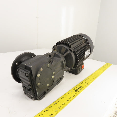 SEW KF37 DV100M4/TF 5.36 Ratio Right Hand Gear Motor 240/460V 3PH 319RPM 2.2kW