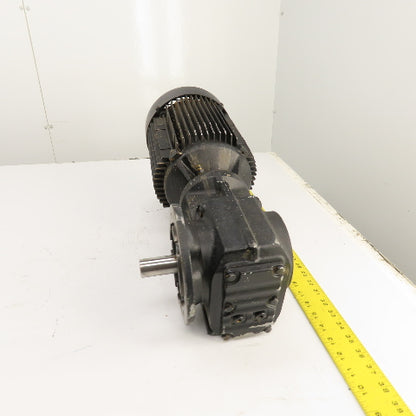 SEW KF37 DV100M4/TF 5.36 Ratio Right Hand Gear Motor 240/460V 3PH 319RPM 2.2kW