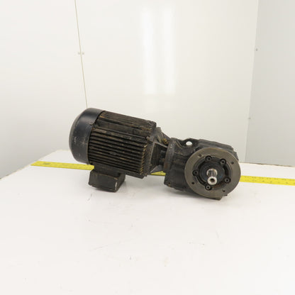 SEW KF37 DV100M4/TF 5.36 Ratio Right Hand Gear Motor 240/460V 3PH 319RPM 2.2kW
