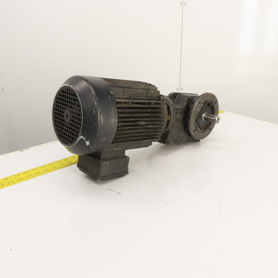 SEW KF37 DV100M4/TF 5.36 Ratio Right Hand Gear Motor 240/460V 3PH 319RPM 2.2kW