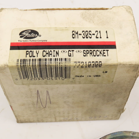Gates 8M-30S-21 Polychain GT Sprocket 1" Bore