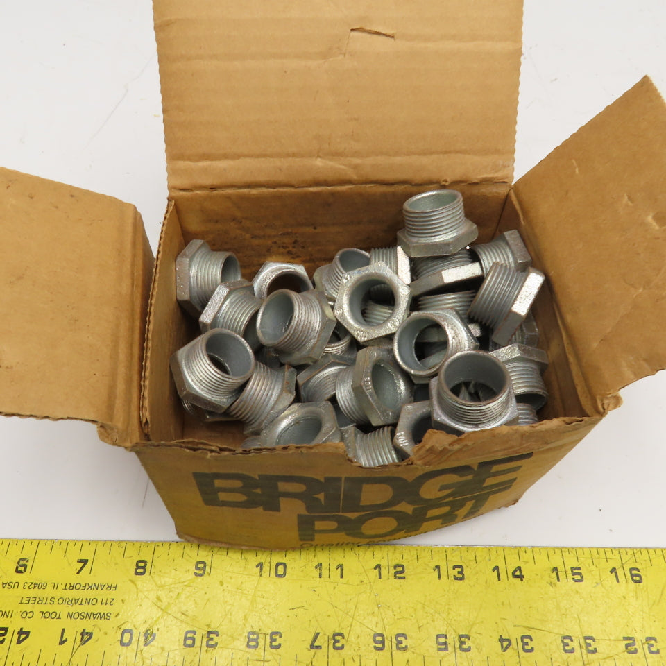 Bridgeport 1103 3/4" Malleable Iron Conduit Nipple Lot Of 50