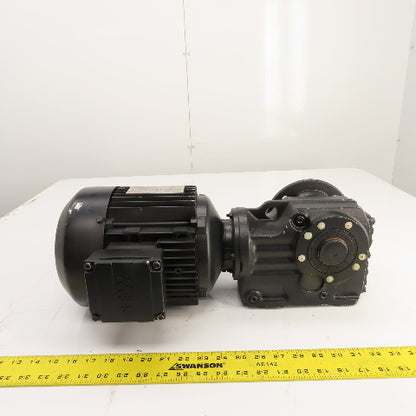 SEW KAF37 DT90L4 8.9 Ratio Left Hand Gear Motor 240/460V 3PH 192RPM 1.5kW