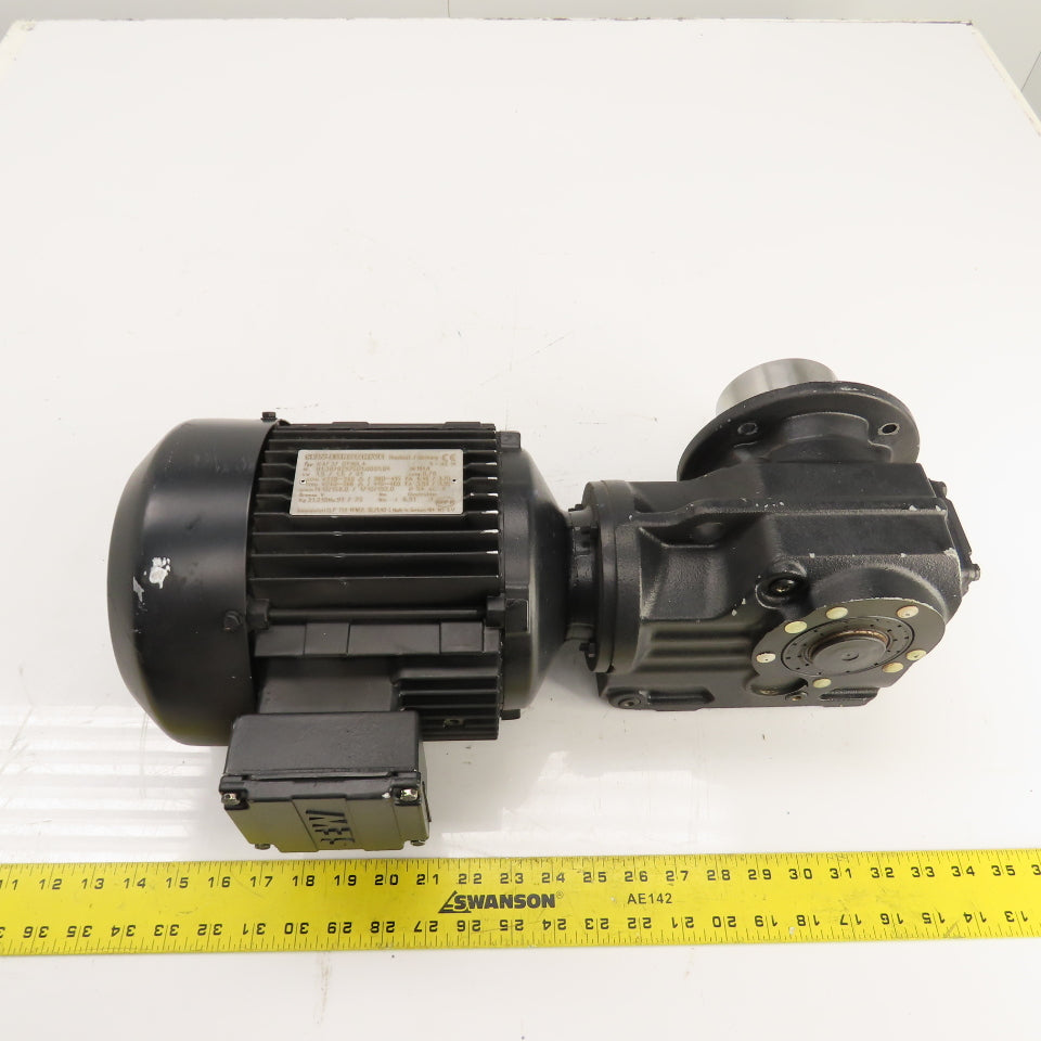 SEW KAF37 DT90L4 8.9 Ratio Left Hand Gear Motor 240/460V 3PH 192RPM 1.5kW