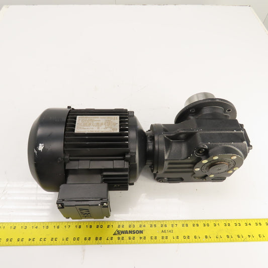 SEW KAF37 DT90L4 8.9 Ratio Left Hand Gear Motor 240/460V 3PH 192RPM 1.5kW