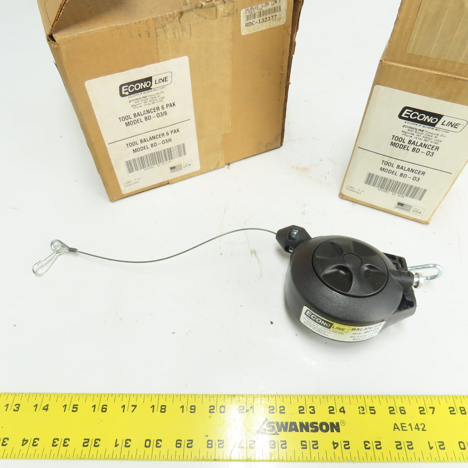 Econo Line BD-03/6 Tool Balancer 3Lbs/1.4KG  Max Lot Of 6