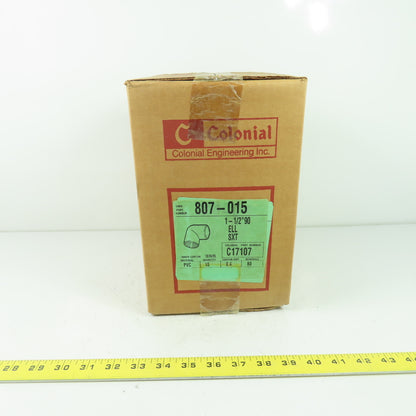 Colonial 807-015 1-1/2" 90° Elbow PVC Fitting ELL SXT C17107 Lot Of 10