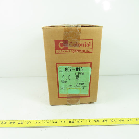 Colonial 807-015 1-1/2" 90° Elbow PVC Fitting ELL SXT C17107 Lot Of 10