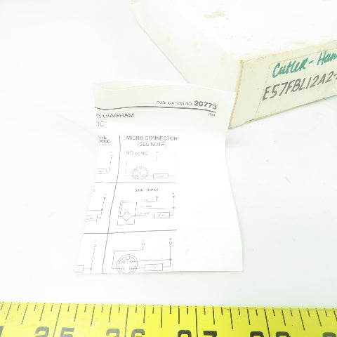 Cutler Hammer E57FBL12A2-M Inductive Proximity Sensor 20-250VAC 250mA NEW
