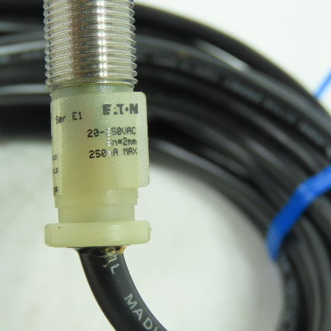 Cutler Hammer E57FBL12A2-M Inductive Proximity Sensor 20-250VAC 250mA NEW