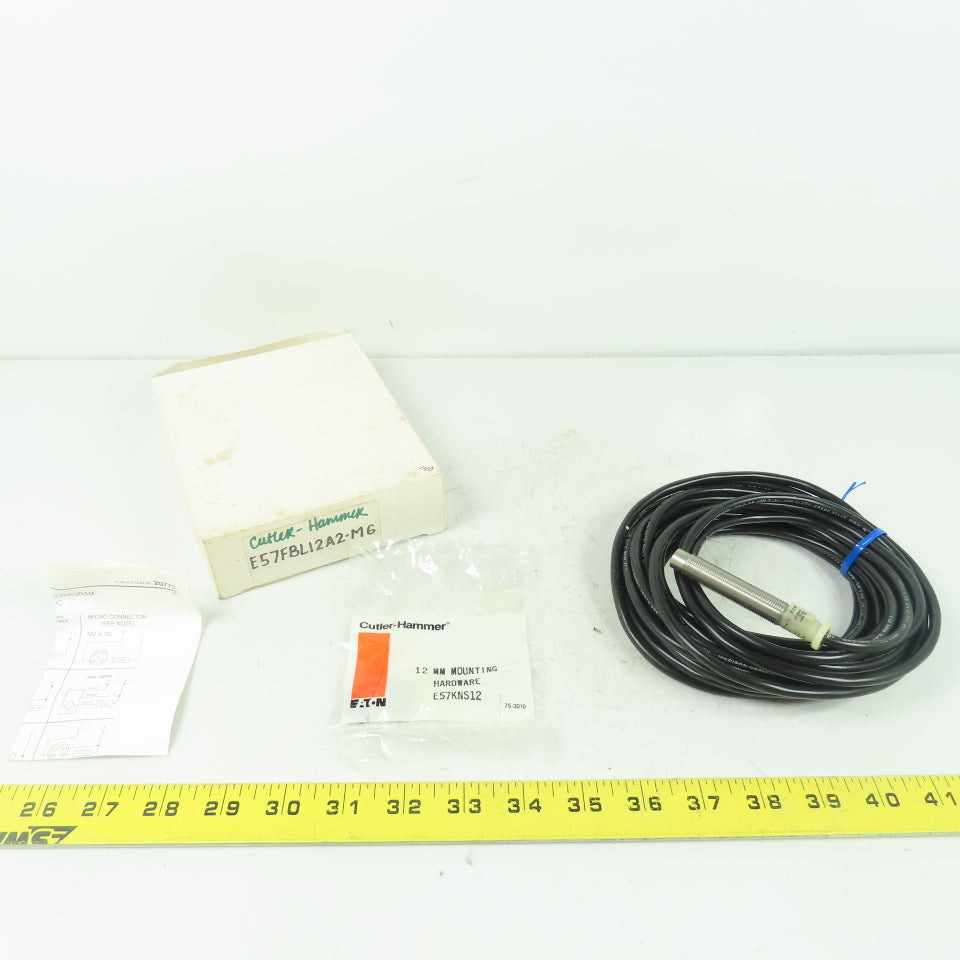 Cutler Hammer E57FBL12A2-M Inductive Proximity Sensor 20-250VAC 250mA NEW