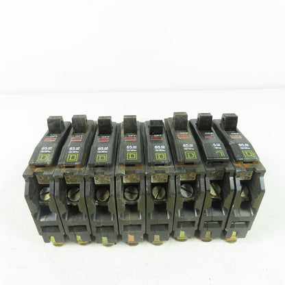 Square D 20A Breaker 65,000 Air 120/240VAC Lot Of 8