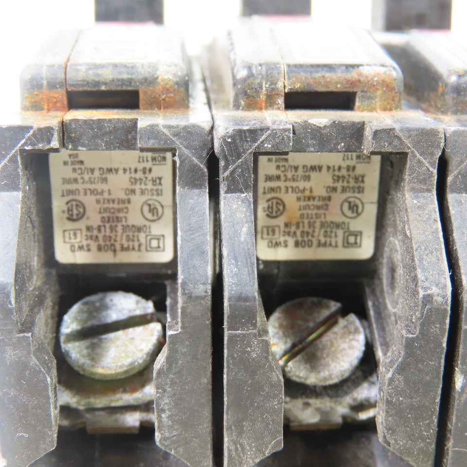 Square D 20A Breaker 65,000 Air 120/240VAC Lot Of 8