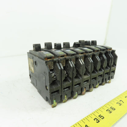 Square D 20A Breaker 65,000 Air 120/240VAC Lot Of 8