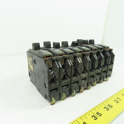 Square D 20A Breaker 65,000 Air 120/240VAC Lot Of 8
